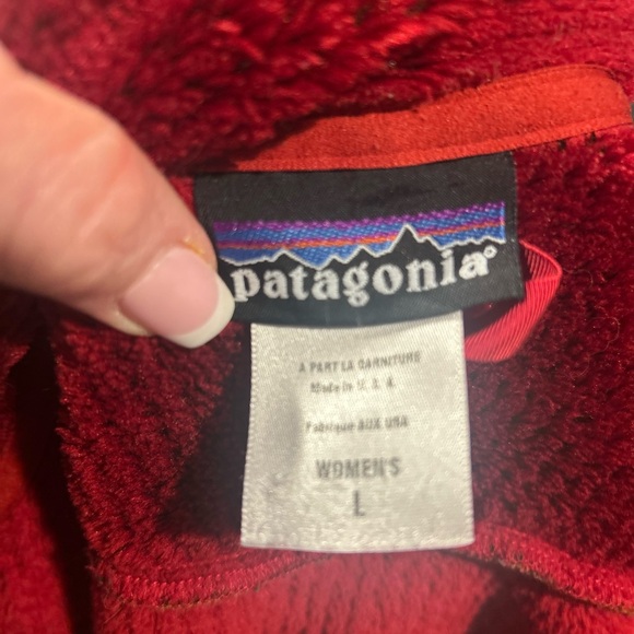 Patagonia Women's Vibrant Orange Teddy Jacket - Picture 3 of 3